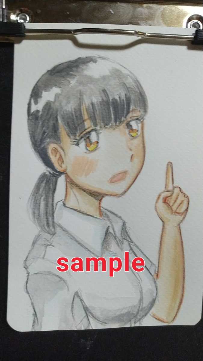 Hand drawn illustration high school girl, comics, anime goods, hand drawn illustration