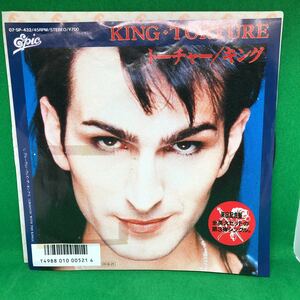 キング トーチャー　KING　TORTURE　中古　レコード 075P432　来日記念盤　片面のみバラ柄レーベル