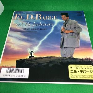 エル・デバージ　フーズ・ジョニー　EL DEBARGE Who's Johnny EP レコード シングル RMTS3　ショート・サーキット主題歌　見本盤