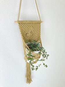 マクラメプランターハンガー ハンドメイド