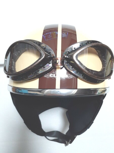 CLIMAXゴーグル付きジェットヘルメット