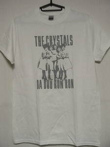 即決★60'Sガールグループ★新品ロックＴシャツ★クリスタルズ★THE CRYSTALS★DA DOO RON RON★ホワイト×グレー★S/M/Lサイズ対応可能