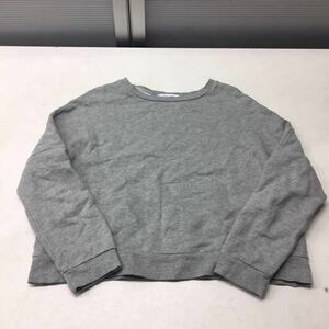  free shipping *MOUSSY Moussy * sweat sweatshirt knitted tops * gray * lady's free size #30319sj108