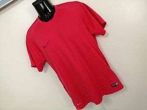 kkyj5187 ■ NIKE ■ ナイキ Tシャツ カットソー トップス 半袖 ドライ サッカー スポーツ 赤 オレンジ L