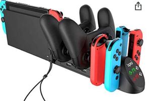 Nintendo Switch 充電スタンド 4台ジョイコン 2台プロコン 同時充電可能