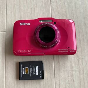 ●少々難あり Nikon COOLPIX S31 ニコン クールピクス 防水 デジタルカメラ デジカメ D642