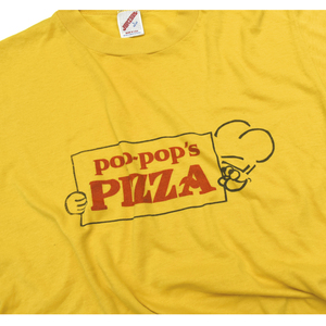 90s usa vintage pop pop's pizza ピザ ショップ Tシャツ size.L