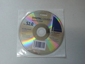 送料無料！新品・未開封！Canon デジカメ CD-ROM Solution Disk Ver.52.0