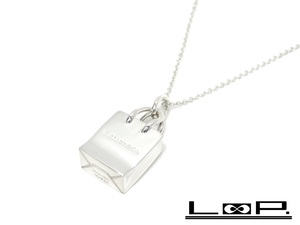 [Polished Shindo] TIFFANY & Co. Tiffany Shopping Bag Necklace Accessory Shopper Silver SV 925 [A45360] Necklace, Silver, Others