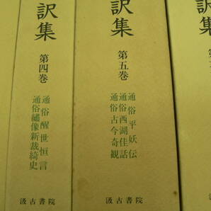 近世 白話小説翻訳集 全13冊揃 汲古書院 通俗物 中国古典 中国白話小説の画像3