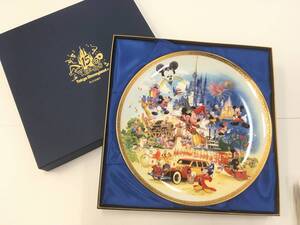 【I-11】Disney 東京ディズニーランド 15周年記念絵皿(プレート) TDL