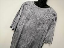 kkaa1708 ■ SILVER STAR ■ シルバースター Tシャツ カットソー トップス 半袖 スカル ドクロ グレー XXXL 4L 3XL 大きいサイズ_画像2