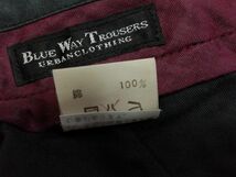 kkaa1776 ■ BLUE WAY TROUSERS ■ ブルーウェイ パンツ ボトムス コットン 黒 L 32_画像10