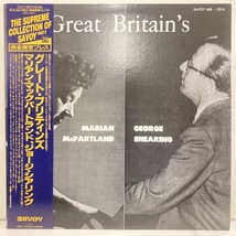 ●00即決LP MARIAN McPARTLAND george shearing GREAT BRITAIN'S jpn cojy9070 MONO 完品良品(但、応募券切抜アリ)。_画像1