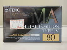 9 ◆ TDK ◆ カセットテープ 80分 ◆ MA-80R ◆ 未開封品、現状品_画像1