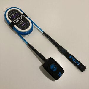 新品 正規品 サーフィン FCS FREEDOM HELIX LEASH ALL ROUND 6' BLUE ブルー リーシュコード フリーダム ヘリックス オールラウンド