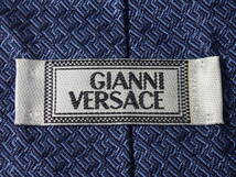 GIANNI VERSACE ジャンニ ヴェルサーチ ネクタイ ライトブルー ブルー 青系 メデューサ シルク 幅:約9.7㎝_画像5