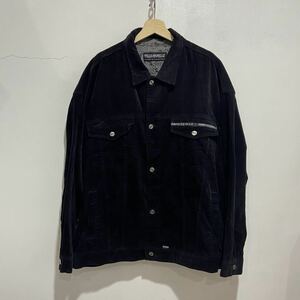 送料無料☆ 90s☆PELLE PELLE☆ブラックコーデュロイビッグGジャン☆XXL☆