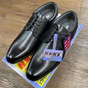 【新品】防水軽量2041BL/25cmソフトインソールビジネスシューズ