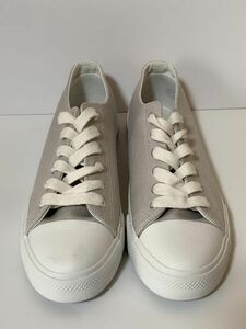  парусина спортивные туфли 26.0cm светло-серый [KAE-2033]