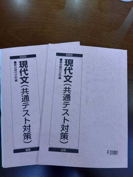 駿台予備学校 現代文(共通テスト対策)2020前期・後期【書き込みあり】