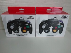 ゲームキューブコントローラ 2個セット GCコン 大乱闘スマッシュブラザーズSPECIAL スマブラブラック 純正