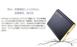 Team PD400 SSD 960GB 防水 耐衝撃 ポータブルSSD