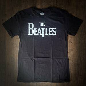 送料無料★英国直輸入★Beatlesビートルズ★Apple Corp 提供のオフィシャル Tシャツ Lサイズ ロゴ ブラック