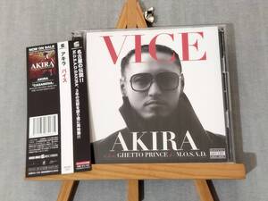 1919j 即決 中古CD+DVD 帯付き良品 AKIRA (M.O.S.A.D.) 『Vice』 名古屋052ラッパー M.O.S.A.D. モサド Equal Mr.OZ AK-69 EL LATINO