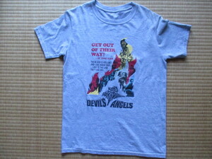 ●●●●●Devil's Angels デビルズエンジェル Ｔシャツ イタリア製 グレイ バイカー●●●●●