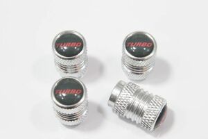 ターボTURBOロゴ入りエアバルブ　エアバルブキャップ　カー用品　外装パーツ