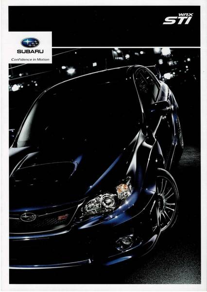 SUBARU　WRX STI　カタログ 　2011年10月　