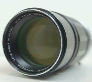 ~実写確認済~ ☆実用品・人気の望遠単焦点レンズ☆　ミノルタMDマウント用　MINOLTA MC TELE ROKKOR-PE f=200mm F4.5 (F1254)