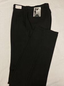 【新品】未使用 らくらく快旅　美脚パンツ　ビジネス　スラックス　ゴルフ　サイズ 79cm ノータック　綾織　ブラック