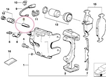 BMW E30,E28,E24,E34用ブレーキガイドボルト1個BMW純正新品（3411 1 157 041) _画像6