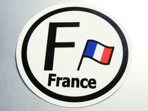 Z0F* vehicle ID/ France country identification sticker 7.5cm size *France national flag outdoors weather resistant water-proof seal original decal _ car bike suitcase EU