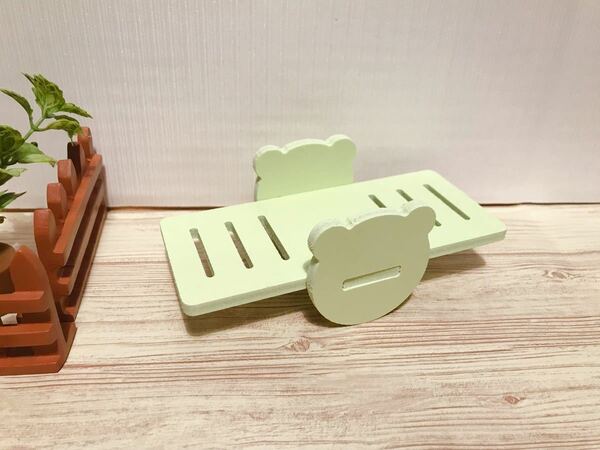 ハムスター鳥ペットラットマウス小動物用品シーソー可愛いおもちゃブリッジアーチ橋運動不足ストレス解消玩具遊具-3色(グリーン)