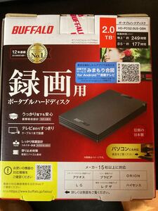 2TB ポータブルHDD 定評あるBUFFALO USB3.2(Gen.1) 外付けHDD Macも対応 静音 超小型 バスパワー