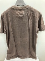 Ａｂｅｒｃｒｏｍｂｉｅ＆Ｆｉｔｃｈ　半袖Ｔシャツ　ダメージロゴプリント　天竺　Ｍサイズ　濃茶★ＯＵＴＬＥＴ未使用格安！_画像6