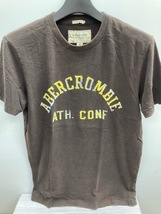 Ａｂｅｒｃｒｏｍｂｉｅ＆Ｆｉｔｃｈ　半袖Ｔシャツ　ダメージロゴプリント　天竺　Ｍサイズ　濃茶★ＯＵＴＬＥＴ未使用格安！_画像3