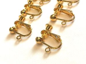 ネジバネ式 イヤリングパーツ シルバー 玉付き カン付き ハンドメイド ネジバネ イヤリング パーツ 基礎金具 ゴールド 金 金具