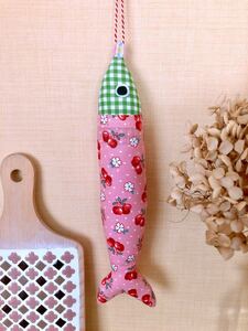 おさかなのけりぐるみ ハンドメイド 猫 おもちゃ