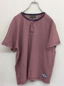 Henry Cottons　ヘンリーコットンズ　半袖Tシャツ　ボーダーカットソー　メンズ　Mサイズ　レナウン　古着