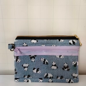 パンダ柄パスケース☆ハンドメイド☆