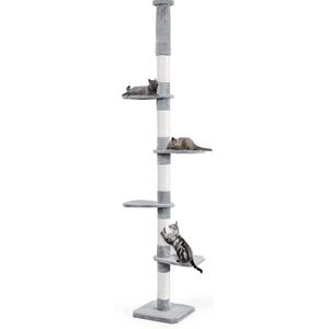登りタワー シングル キャットタワー 40×40×230~250cm 4437