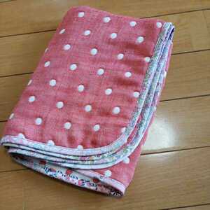  hand made *6 -ply gauze dot × Liberty gauze packet red 