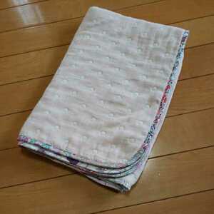  hand made *6 -ply gauze pink dot × Liberty gauze packet patchwork 