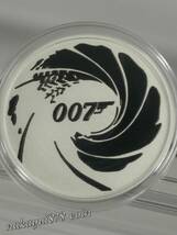 ヤフオク初登場2022 1oz Tuvalu James Bond 1オンス 銀貨_画像7