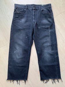 定価36.300- DIESEL “D-MACS” 0097S_STRETCH カットオフ カスタム デニム パンツ 34 ディーゼル