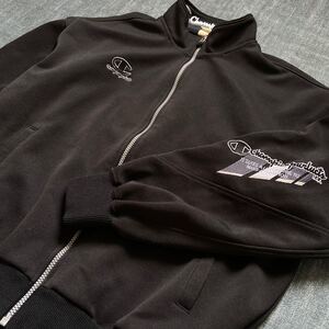 champion*メンズ黒トップス無地トラックジャケットショート丈スポーツウェア